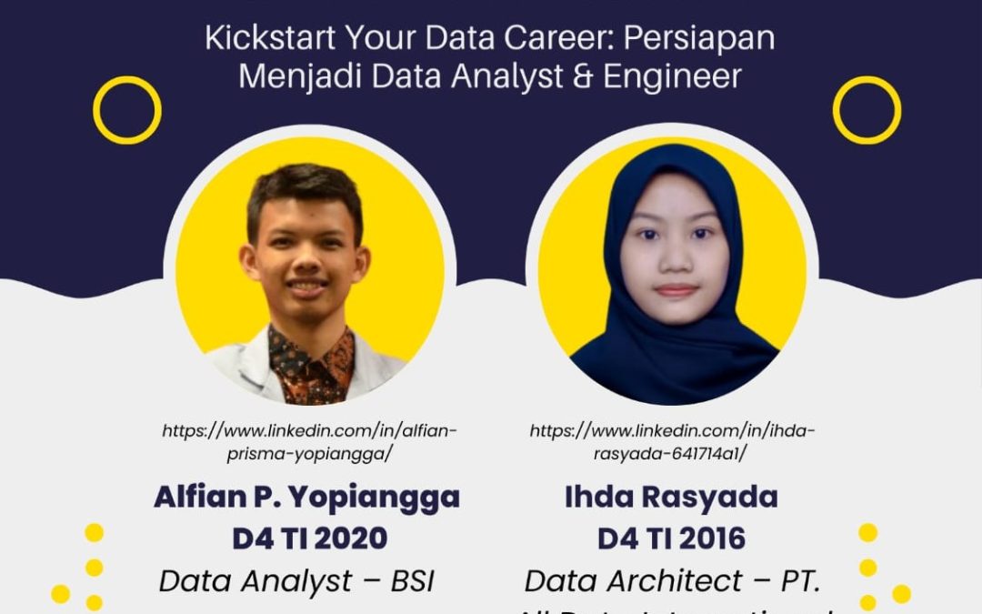 Kuliah Tamu | Kickstart Your Data Career: Persiapan Menjadi Data Analyst dan Data Engineer
